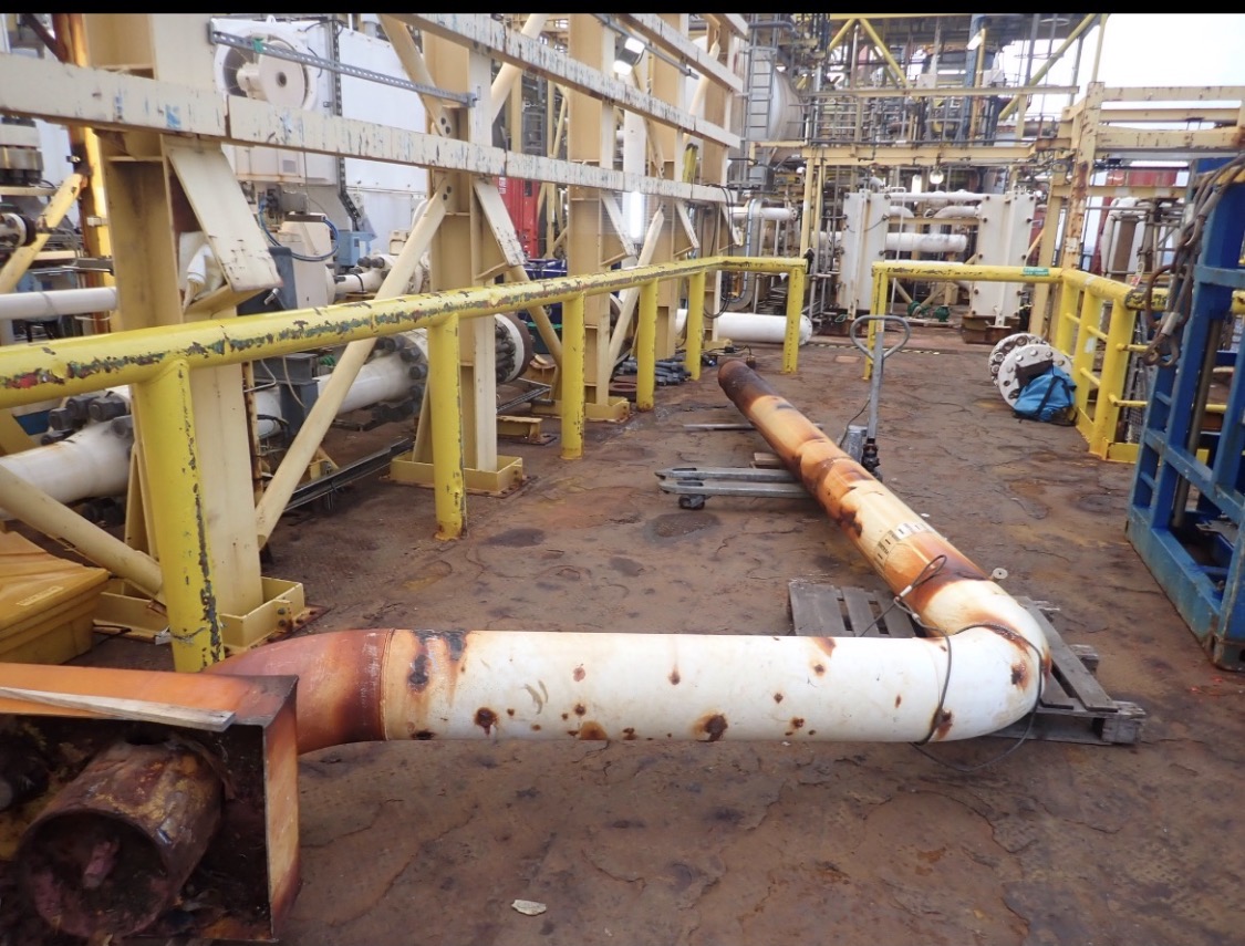 FPSO drain box and spool pipework