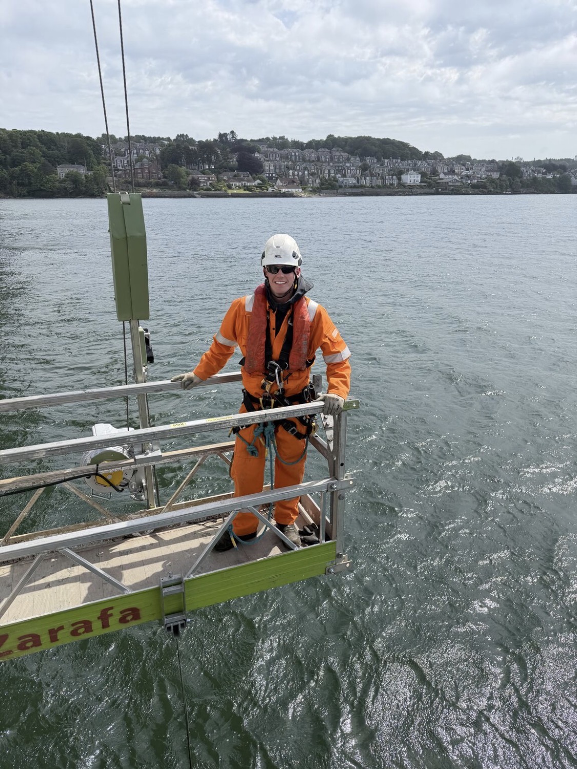Tay Bridge work over water